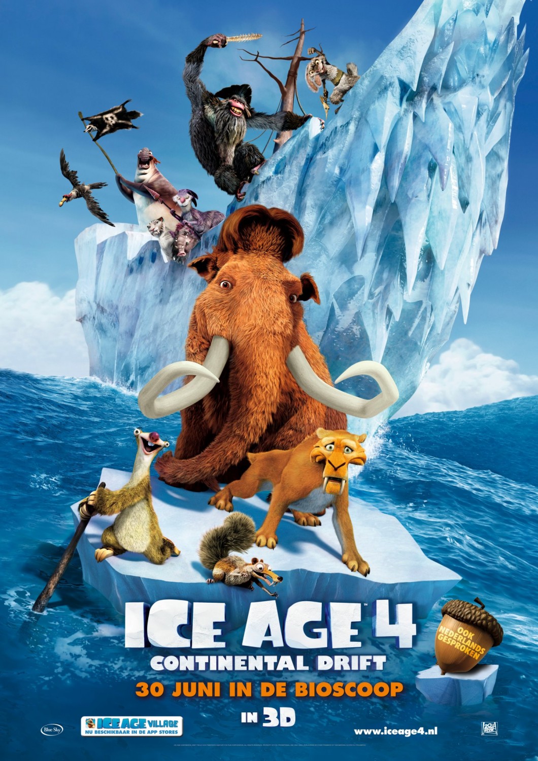 Ice Age Continental Drift (2012) movie poster download